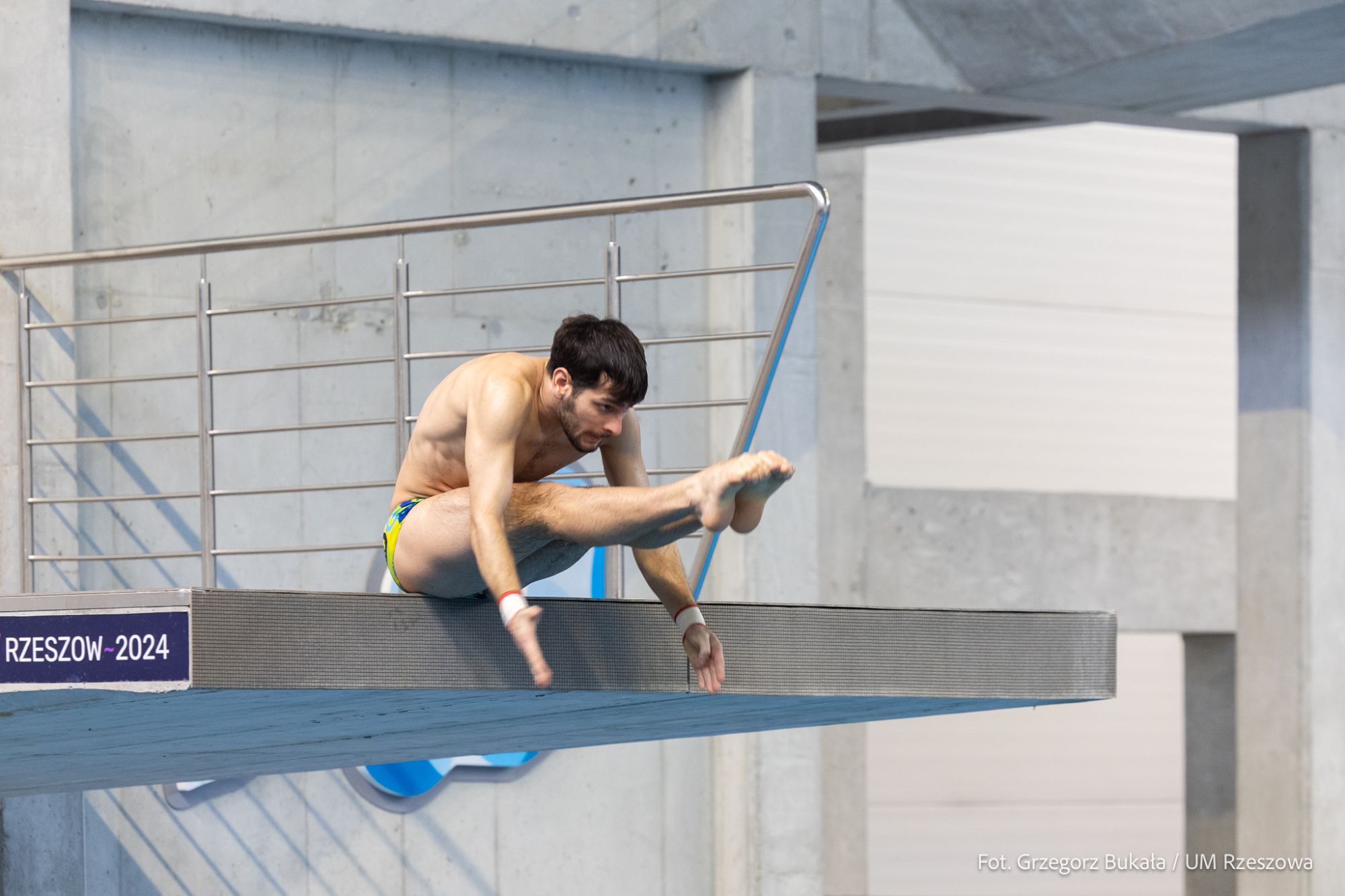 Zdjęcie z konferencji prasowej na pływalni przy ul. Matuszczaka 7a w Rzeszowie, fot. Grzegorz Bukała, Urząd Miasta Rzeszowa